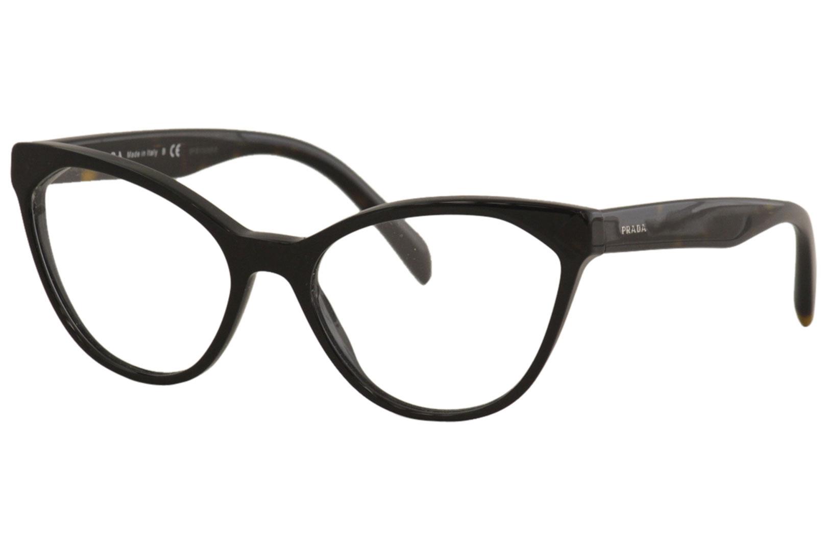 Prada Womens Eyeglasses Vpr02t Vpr02t 1ab 1o1 Blackhavana Optical Frame 52mm 0320