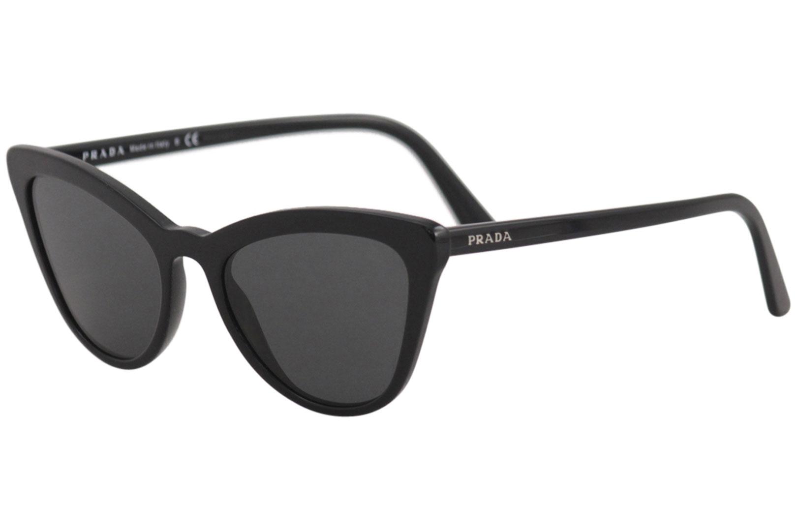 prada sunglasses black cat eye