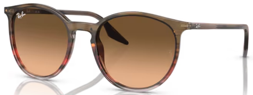 EAN 8056597936484 product image for Ray Ban RB2204 13953B Sunglasses Striped Brown/Red/Pink/Black 54 20 145 - Lens-5 | upcitemdb.com