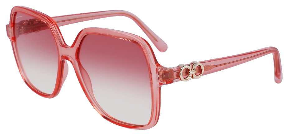 UPC 886895584142 product image for Salvatore Ferragamo SF1083S 840 Sunglasses Women's Transparent Coral 57 15 140 - | upcitemdb.com