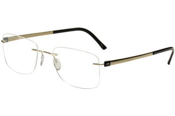 silhouette rimless 5452 titan accent