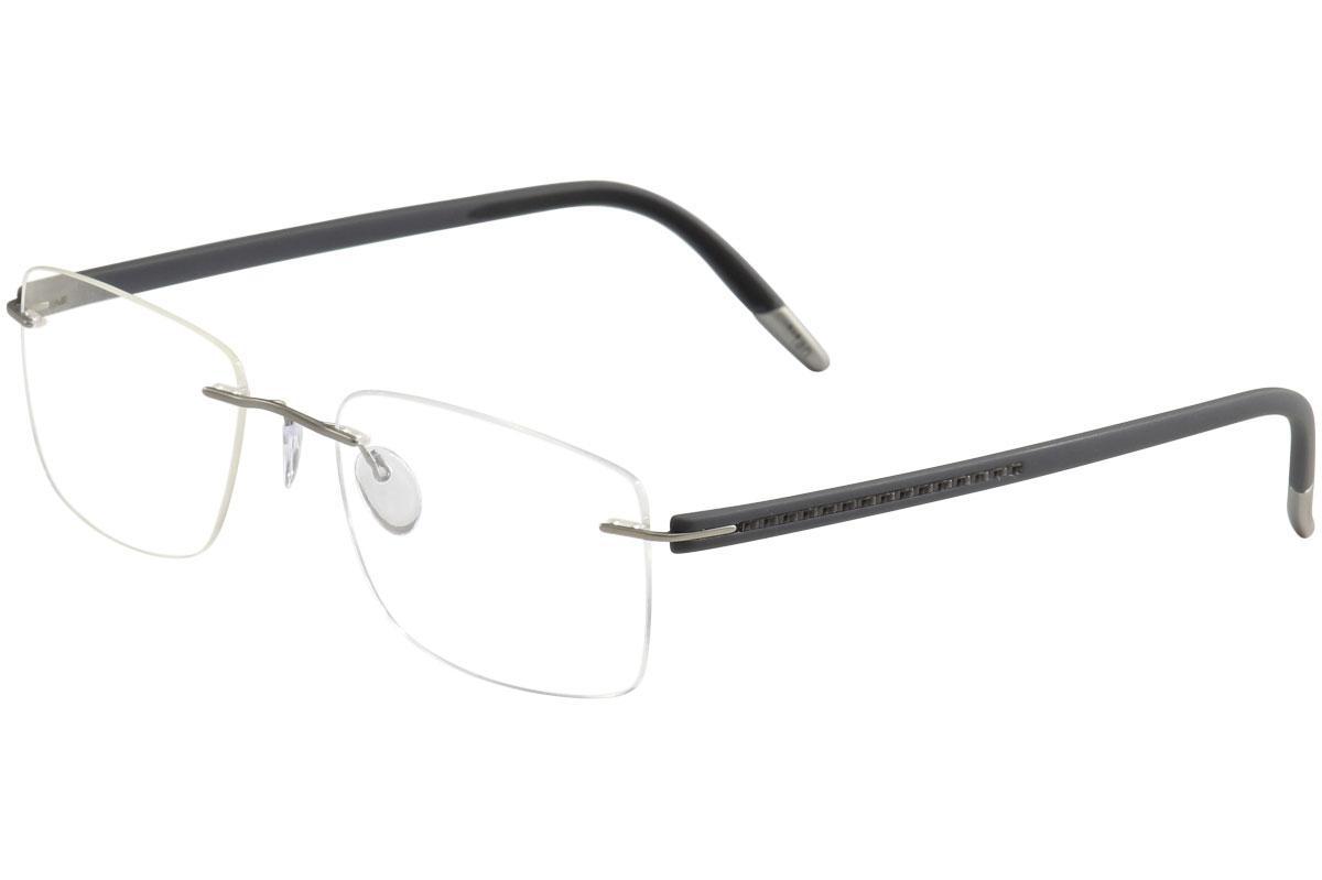 Silhouette Men's Eyeglasses SPX Signia Carbon 5461 Rimless Optical