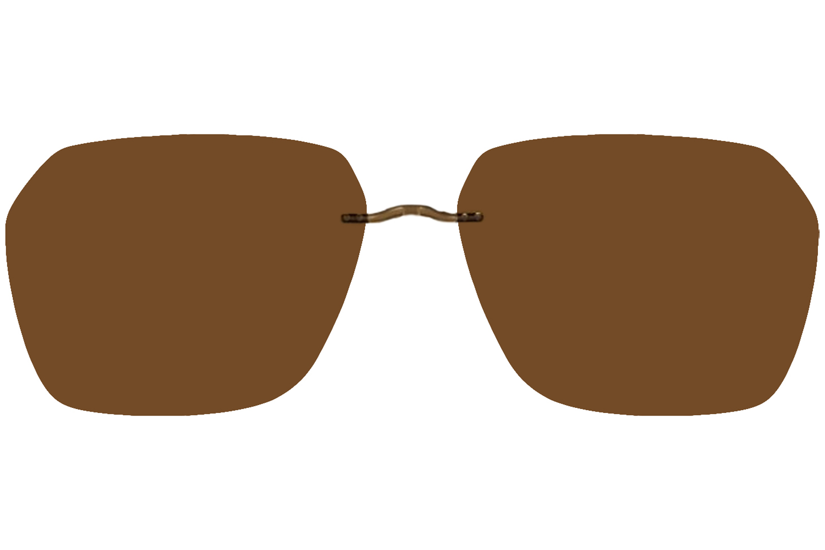 Silhouette TMATheIcon ShapeIS 5076 ClipOn Sunglasses Brown