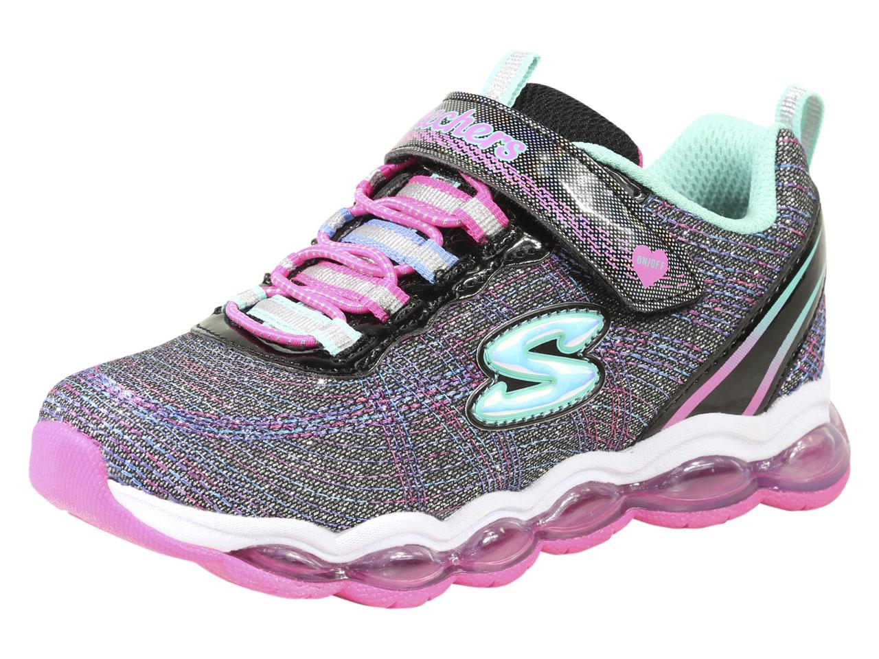 Skechers Little Girl's S-Lights Glimmer Lights Light Up Sneakers Shoes | JoyLot.com