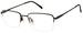 Aristar by Charmant 30722 Eyeglasses Men's Semi Rim Rectangle Shape