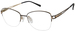 Aristar by Charmant 30819 Eyeglasses Women's Semi Rim Oval Shape