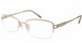 Aristar by Charmant AR16392 Eyeglasses Women's Semi Rim Optical Frame