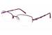 Aristar by Charmant Women's Eyeglasses AR16378 AR/16378 Half Rim Optical Frame - Purple - 577