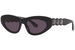 Azzedine Alaia Embellishments AA0058S Sunglasses Women's Cat Eye