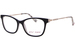 Betsey Johnson Classy-Lady Eyeglasses Women's Full Rim Rectangle Shape