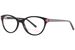 Betsey Johnson Eye Heart U Eyeglasses Girl's Full Rim Oval Shape