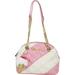 Betsey Johnson Women's Split Decision Quilted Heart Dome Satchel Handbag