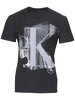 Calvin Klein Men's T-Shirt Paint Crew Logo Crew Neck