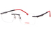 Carrera 8853 Eyeglasses Men's Rimless Rectangle Shape