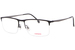 Carrera 8875 Titanium Eyeglasses Men's Semi Rim Rectangle Shape