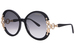 Caviar M6900 Sunglasses Women's Butterfly Shape w/Clear Crystals