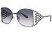 Caviar M6903 Sunglasses Women's Butterfly Shape w/Clear Crystals