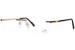 Cazal 7097 Titanium Eyeglasses Men's Rimless Rectangle Shape