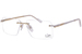 Cazal 7097 Titanium Eyeglasses Men's Rimless Rectangle Shape