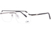 Cazal 7100 Eyeglasses Men's Semi Rim Rectangle Shape