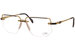 Cazal 742 Eyeglasses Men's Semi Rim Pilot Optical Frame