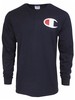 Champion Life Heritage Oversized Logo T-Shirt Men's Long Sleeve Crew Neck