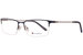 Champion Pushx Eyeglasses Men's Semi Rim Rectangular Optical Frame