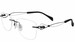 Charmant Line Art XL2125 Eyeglasses Women's Rimless Rectangular Optical Frame