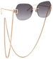 Chopard IKCHG31 Sunglasses Titanium Women's Square Shape w/Chain