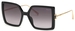 Chopard SCH334M Sunglasses Women's Square Shape