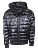 Donna Karan DKNY Men's Water Resistant Pearlized Zip Front Hooded Puffer Jacket