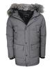 Donna Karan DKNY Men's Water Resistant Zip Front Hooded Parka Jacket