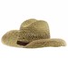 Dorfman Pacific Men's Rush Straw Shapeable Western Cowboy Hat