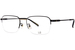 Dunhill DU0067O Eyeglasses Men's Semi Rim Rectangle Shape