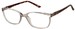 Elle 13519 Eyeglasses Women's Full Rim Rectangle Shape