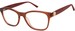 Elle 13564 Eyeglasses Women's Full Rim Rectangle Shape