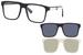 Emporio Armani Men's EA4115 EA/4115 w/ two Clip-ons Sunglasses