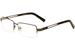 Fatheadz Men's Flight FH00187 FH/00187 Half Rim Optical Frame