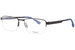 Flexon E1037 Eyeglasses Men's Semi Rim Rectangular Optical Frame