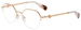 Furla VFU358 Eyeglasses Women's Semi Rim Oval Shape