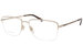 Gucci GG0834O Eyeglasses Men's Semi Rim Rectangular Optical Frame