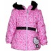 Hello Kitty Girl's HK033 Puffer Fleece Lined Winter Jacket