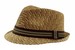 Henschel Men's Vented Two-Tone Straw Fedora Hat