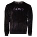 Hugo Boss Men's Velour Sweatshirt Front Logo Embroidery Long Sleeve