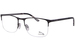 Jaguar 33116 Eyeglasses Men's Semi Rim Rectangle Shape