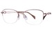 Line Art Aria XL2169 Titanium Eyeglasses Women's Semi Rim Oval Shape