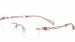 Line Art by Charmant XL2147 Eyeglasses Women's Rimless Oval Optical Frame