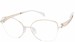 Line Art by Charmant XL2150 Eyeglasses Women's Semi Rim Round Optical Frame