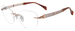 Line Art Opera XL2179 Eyeglasses Women's Rimless Cat Eye