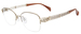 Line Art Opera XL2181 Eyeglasses Women's Semi Rim Square Shape